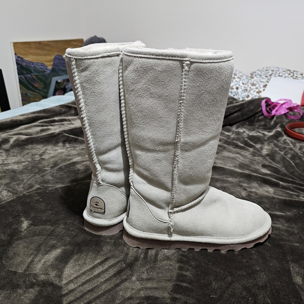Bearpaw  Heather grey/ creme winter boots